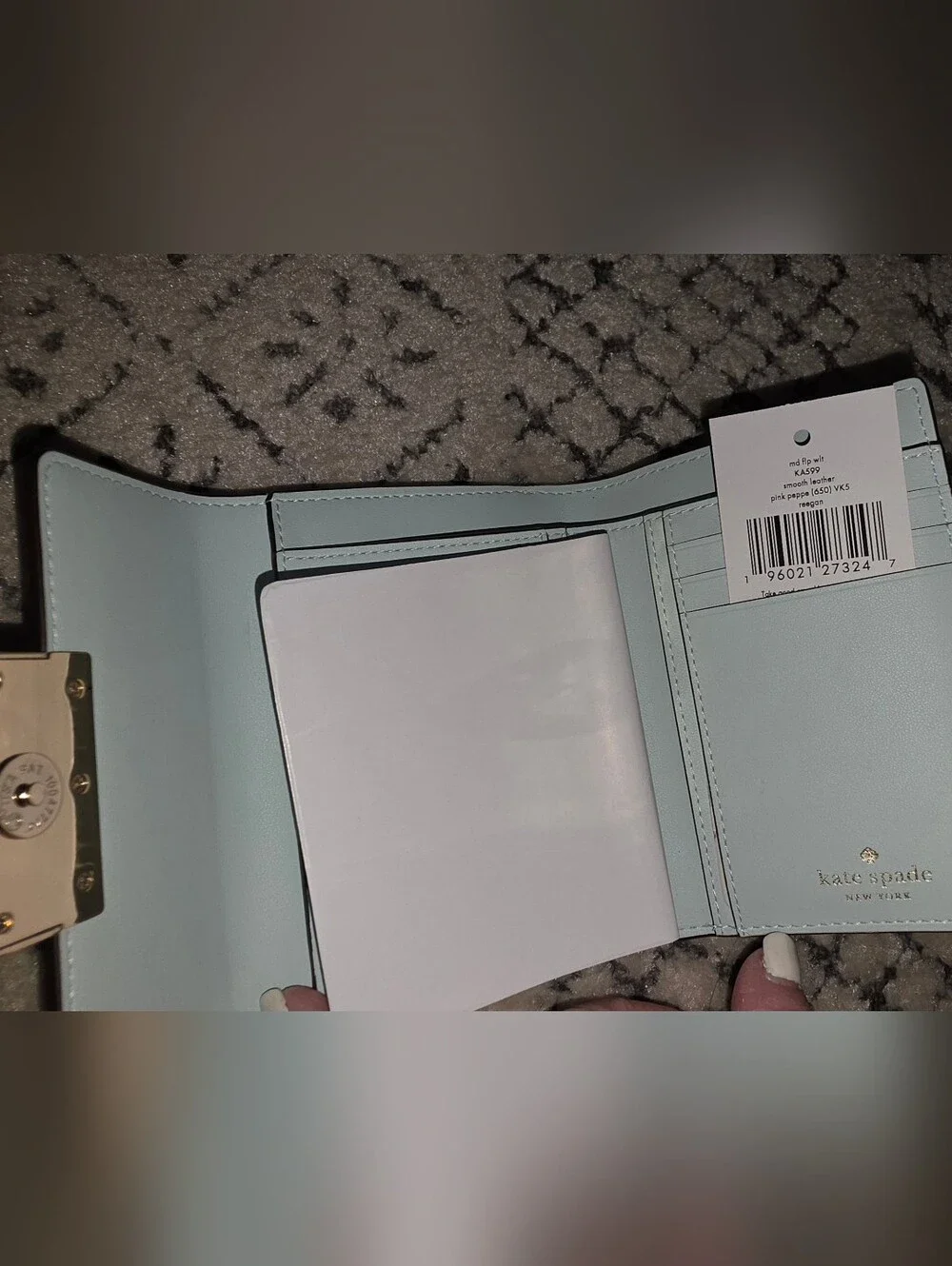 Kate Spade Light Blue Wallet NWT